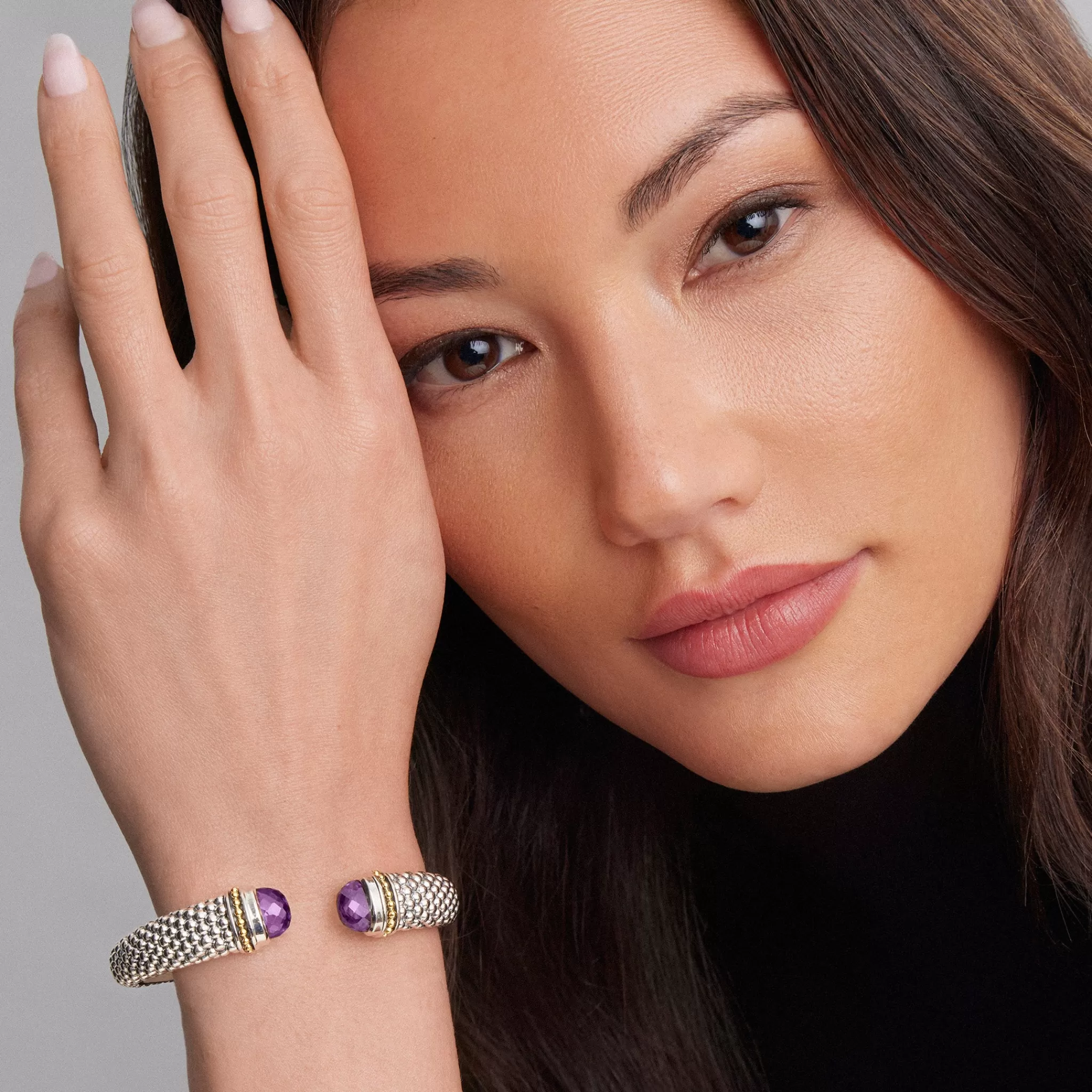 Clearance LAGOS Amethyst Cuff Bracelet | 12mm