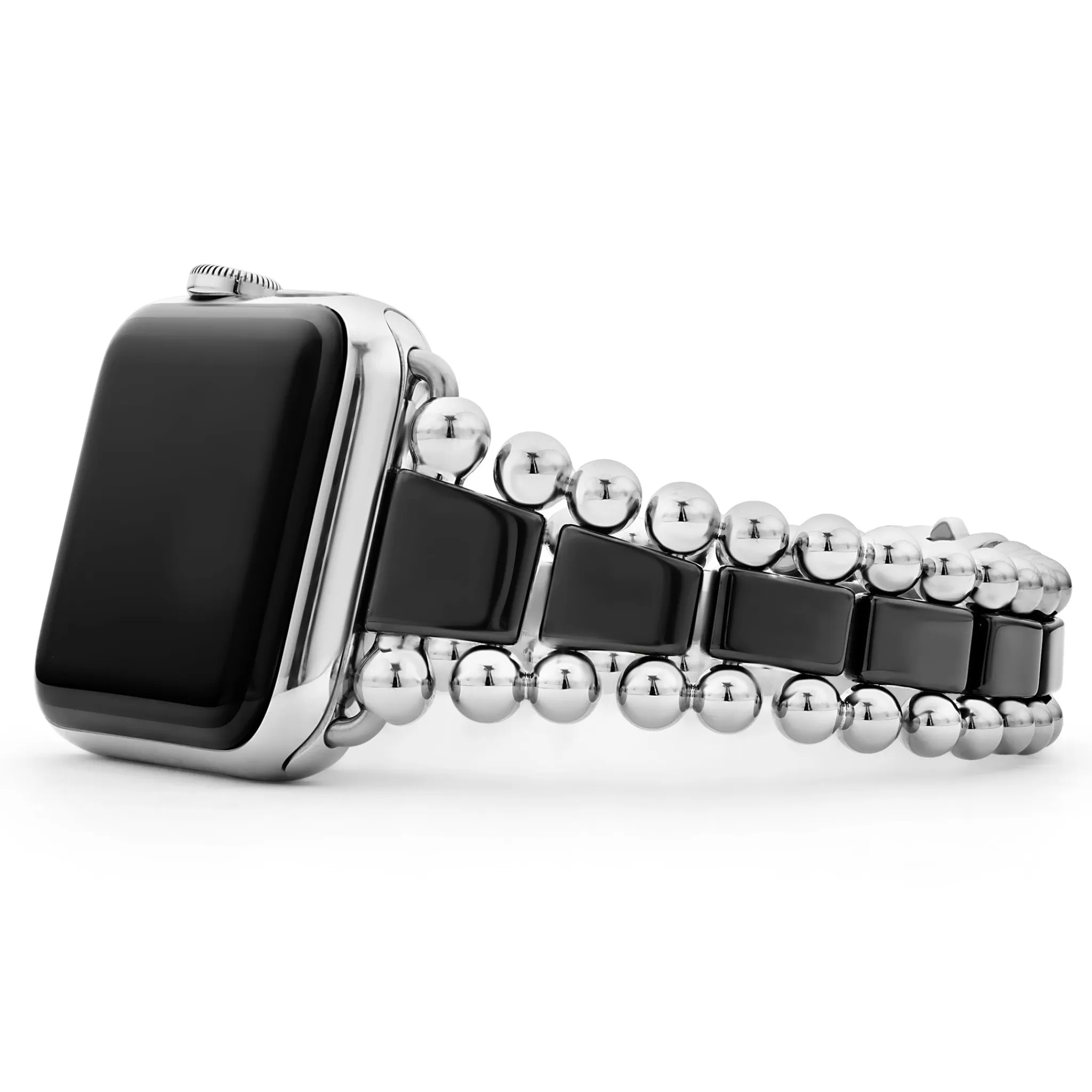 Shop LAGOS Black Ceramic and Stainless Steel Watch Bracelet-42-49mm