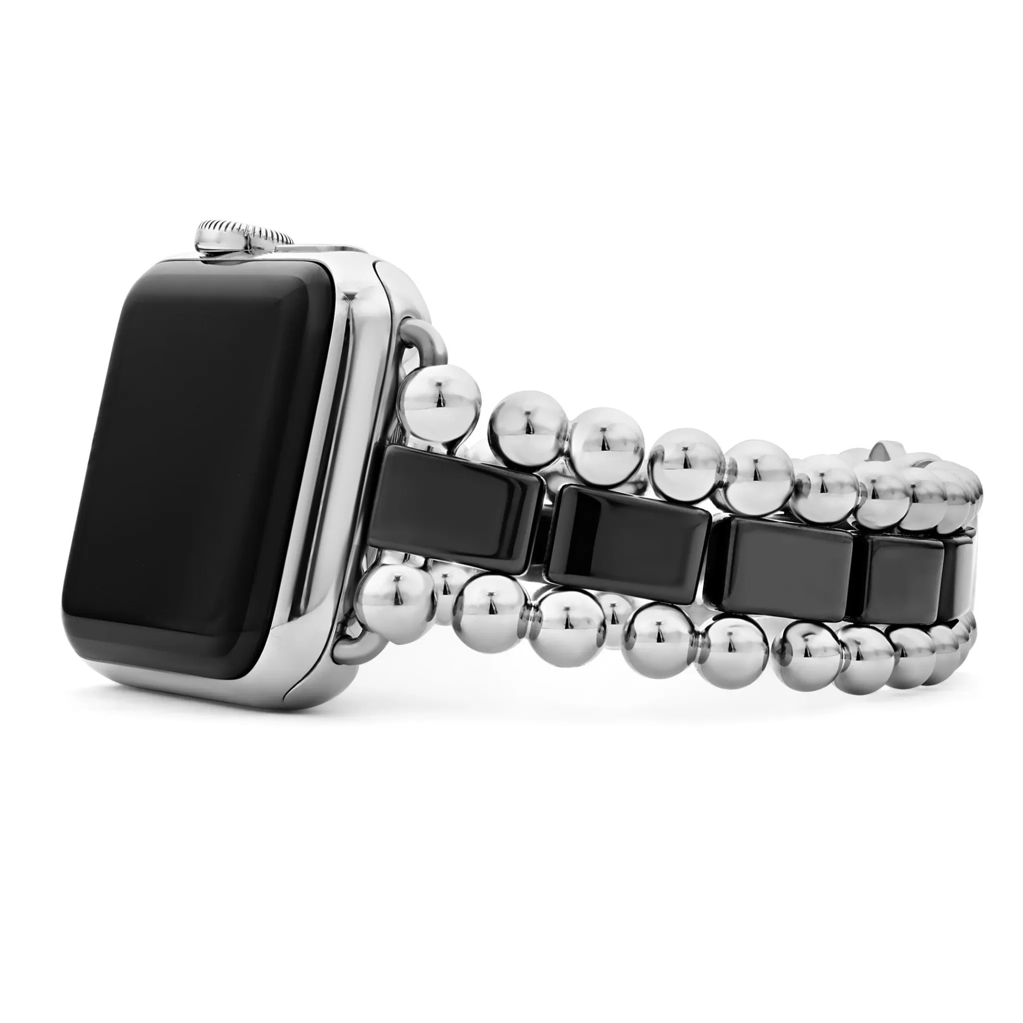 Shop LAGOS Black Ceramic and Stainless Steel Watch Bracelet-38-45mm