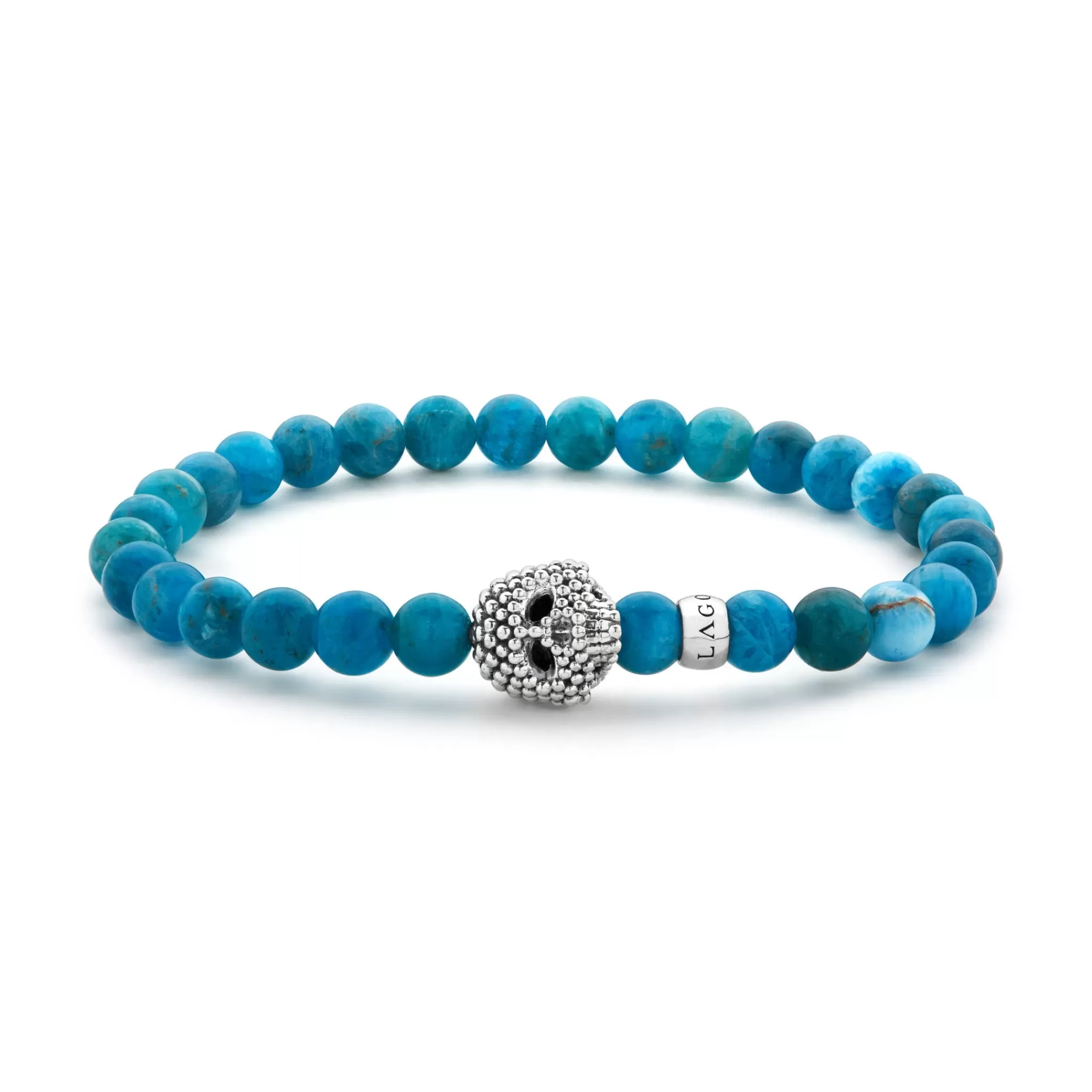 Clearance LAGOS Blue Apatite Skull Bracelet