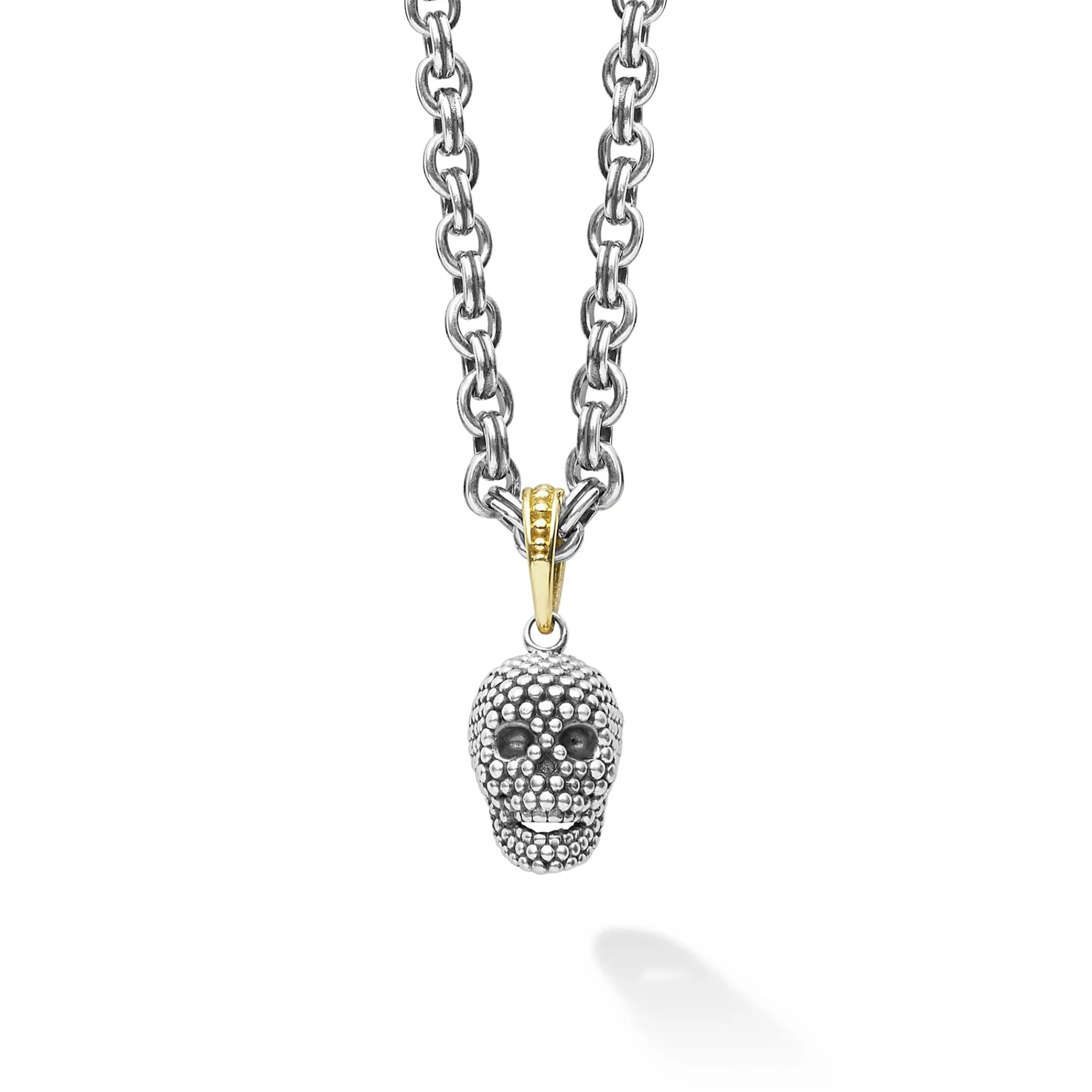 Cheap LAGOS Caviar Beaded Skull Amulet Necklace