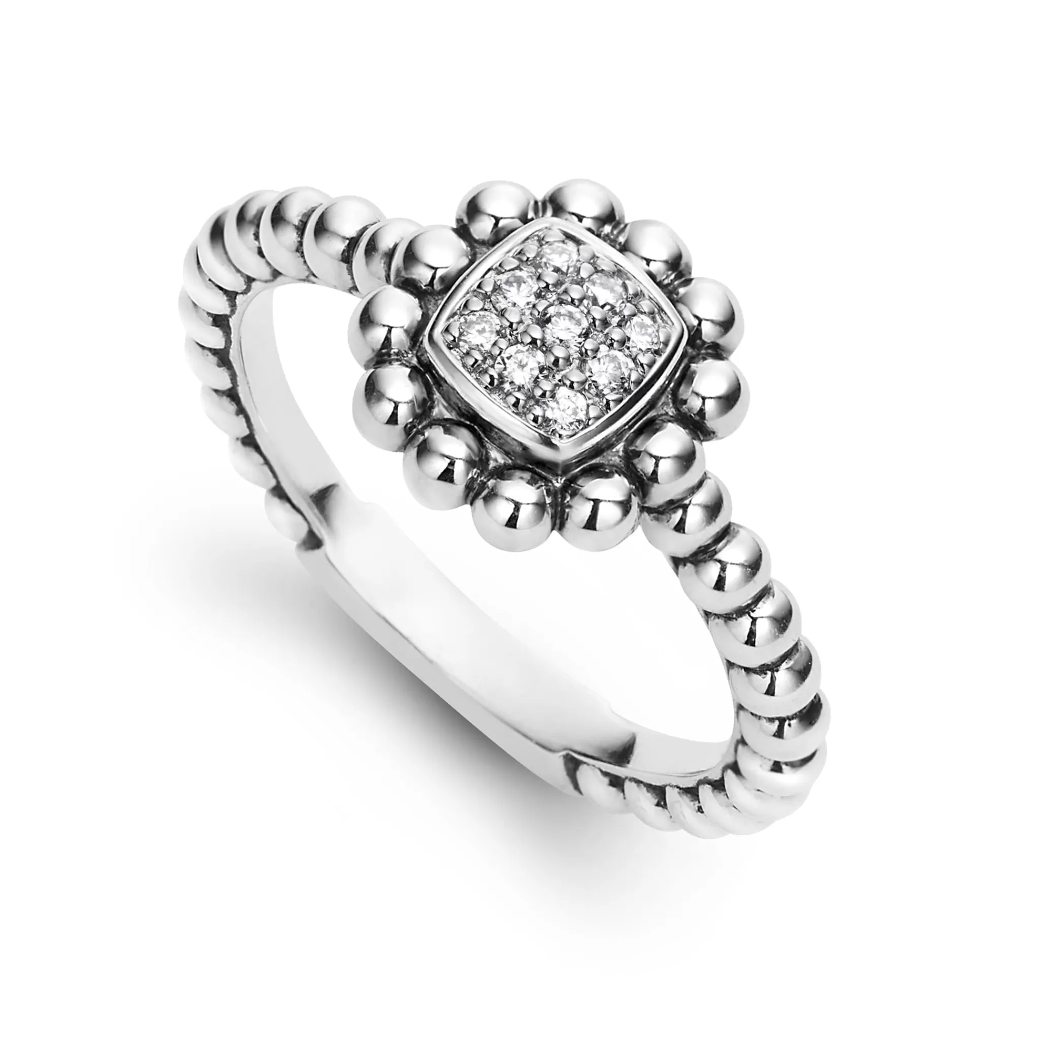 Best Sale LAGOS Caviar Square Diamond Ring