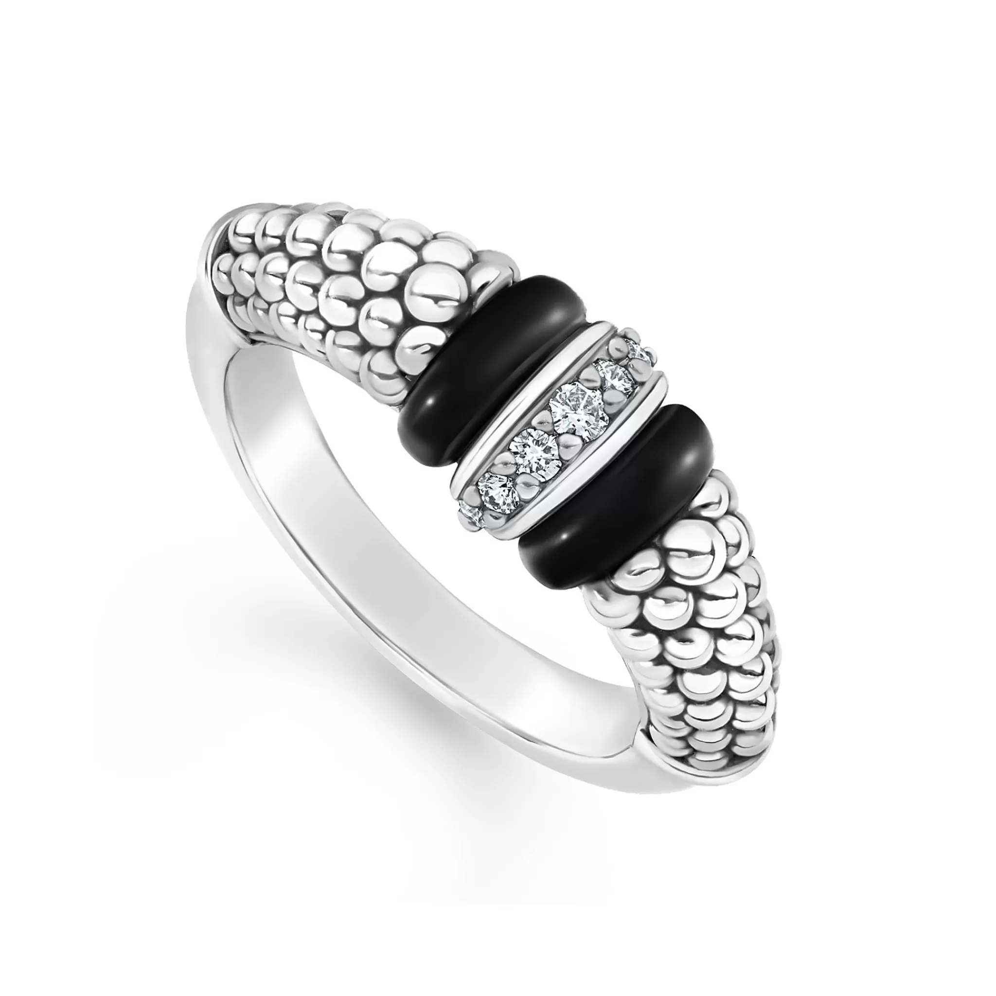 Best LAGOS Ceramic and Caviar Diamond Ring