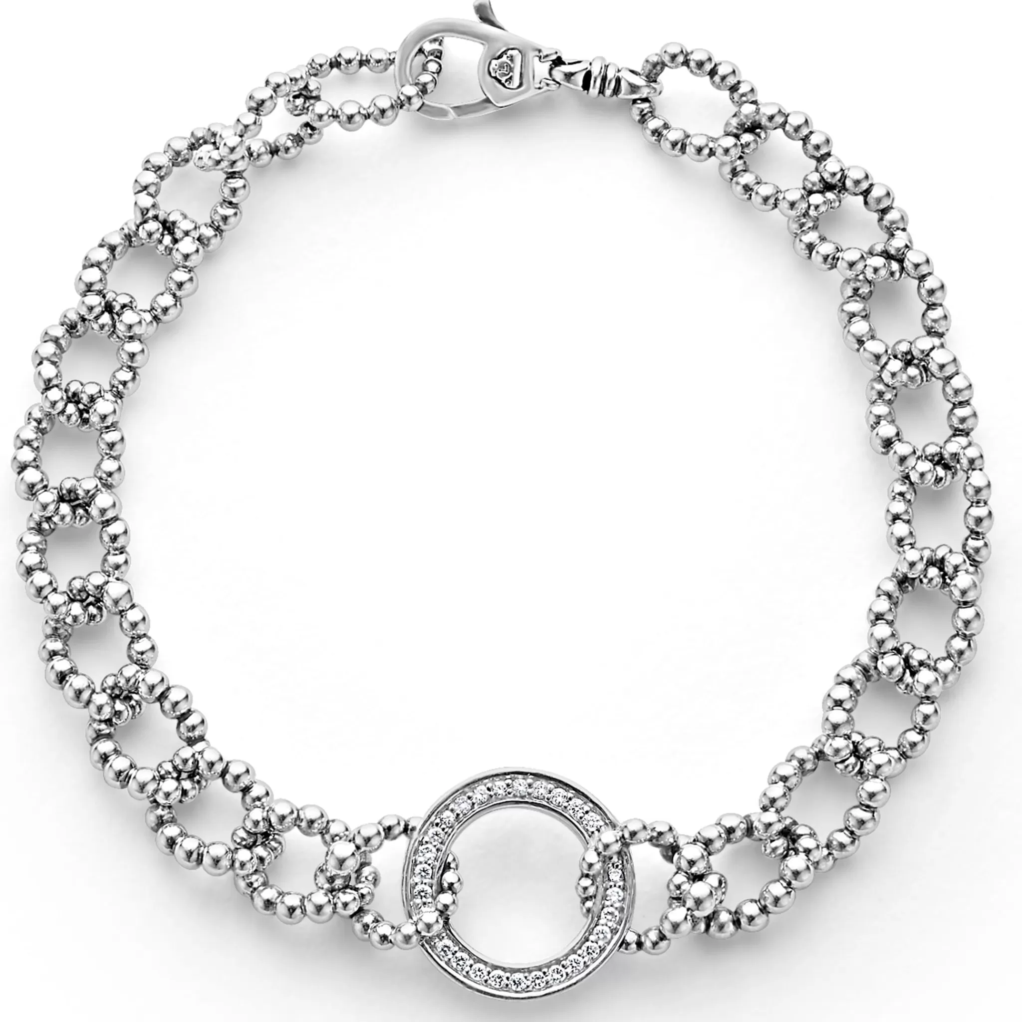 Cheap LAGOS Circle Diamond Link Bracelet