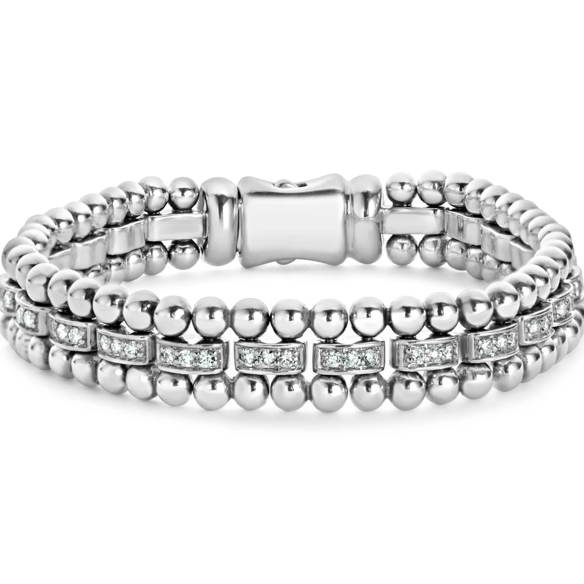 Best LAGOS Diamond Link Bracelet | 9mm