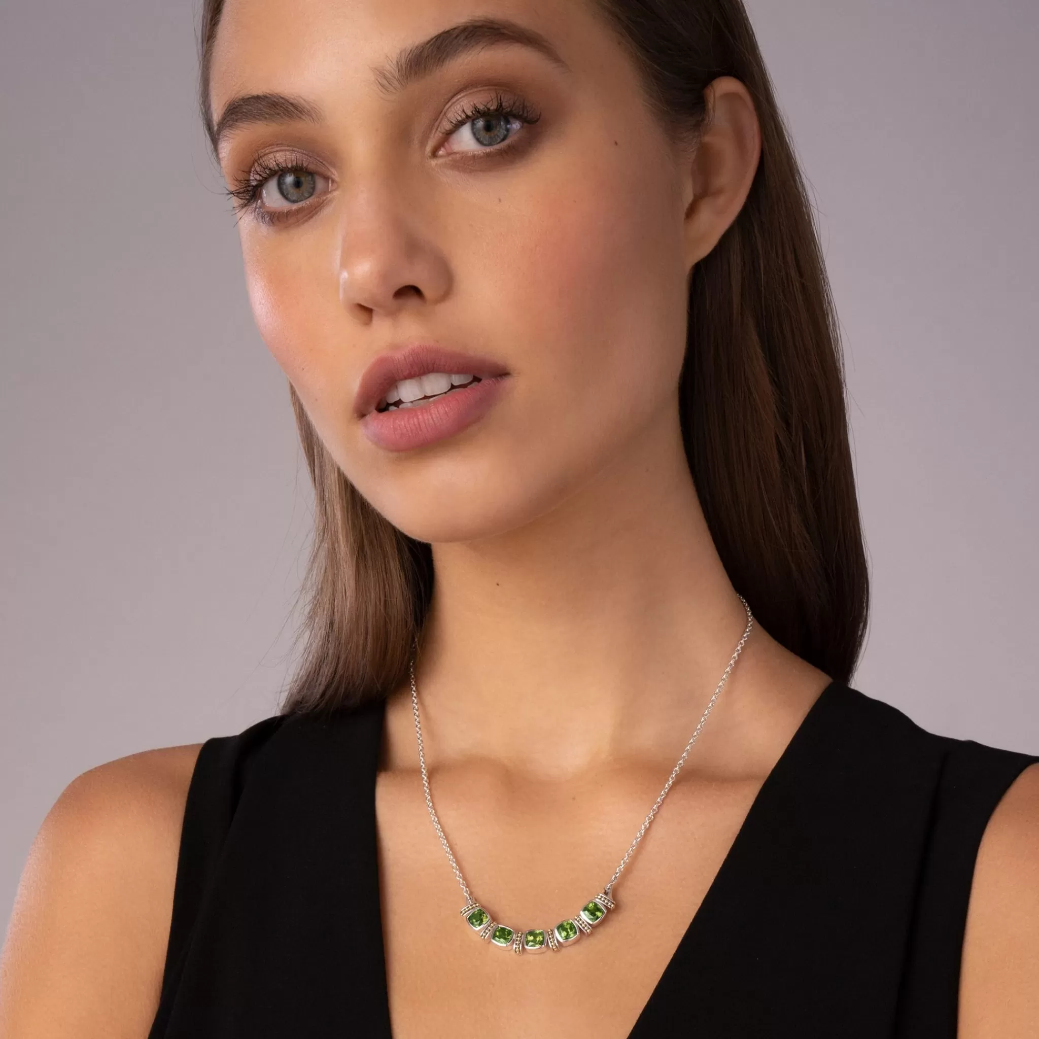 Cheap LAGOS Five Station Peridot Necklace