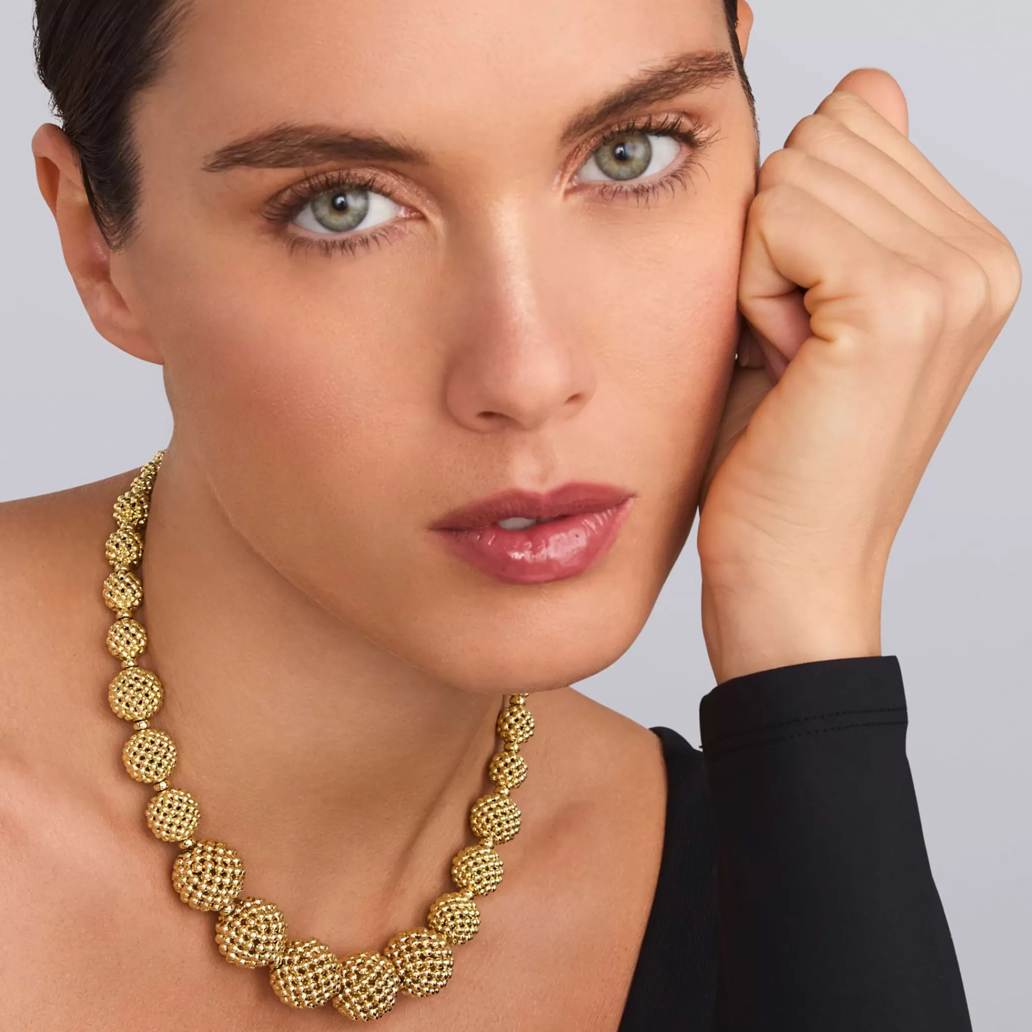 Best Sale LAGOS 18K Gold Caviar Beaded Ball Necklace