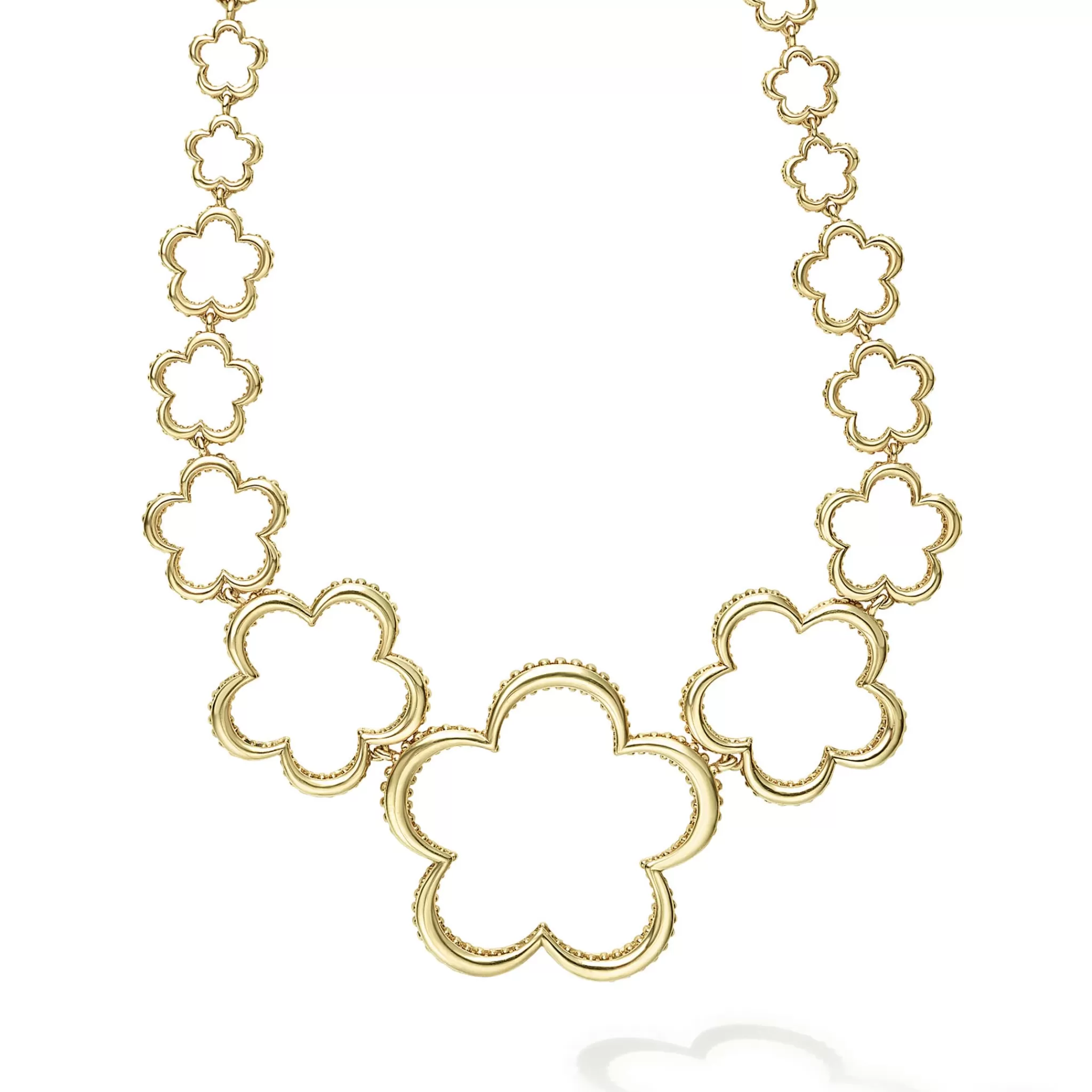 Best Sale LAGOS 18K Gold Floral Link Necklace