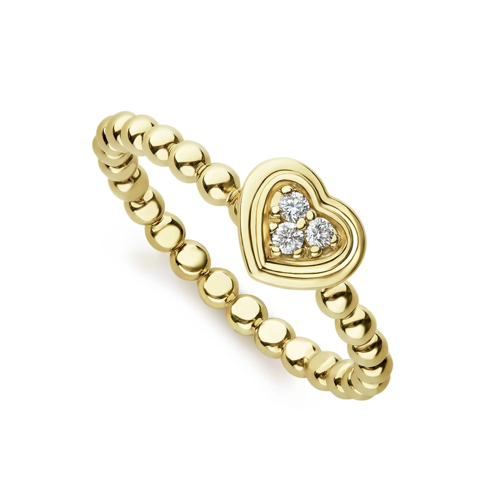 Fashion LAGOS 18K Gold Heart Diamond Ring