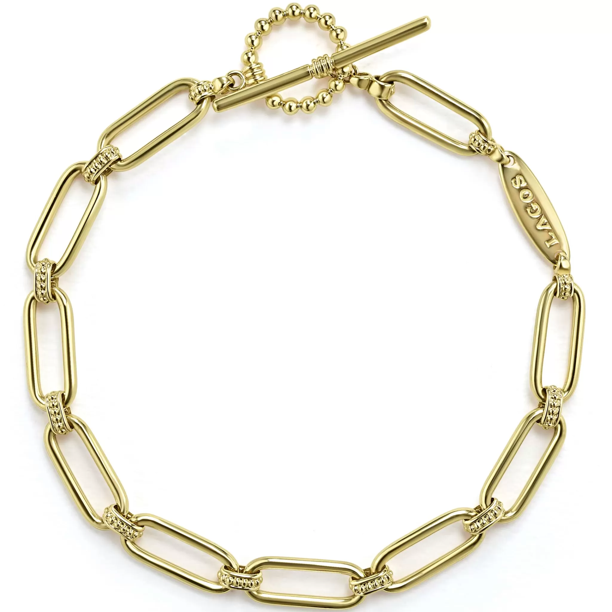 Best LAGOS 18K Gold Petite Link Bracelet