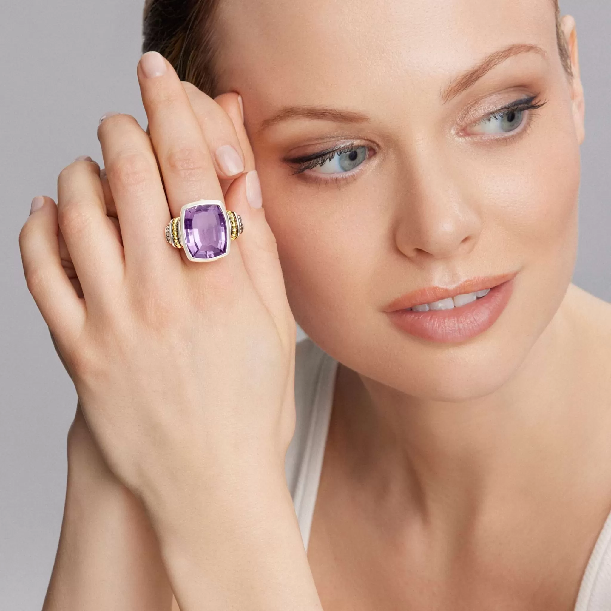 Cheap LAGOS Large Amethyst Statement Ring