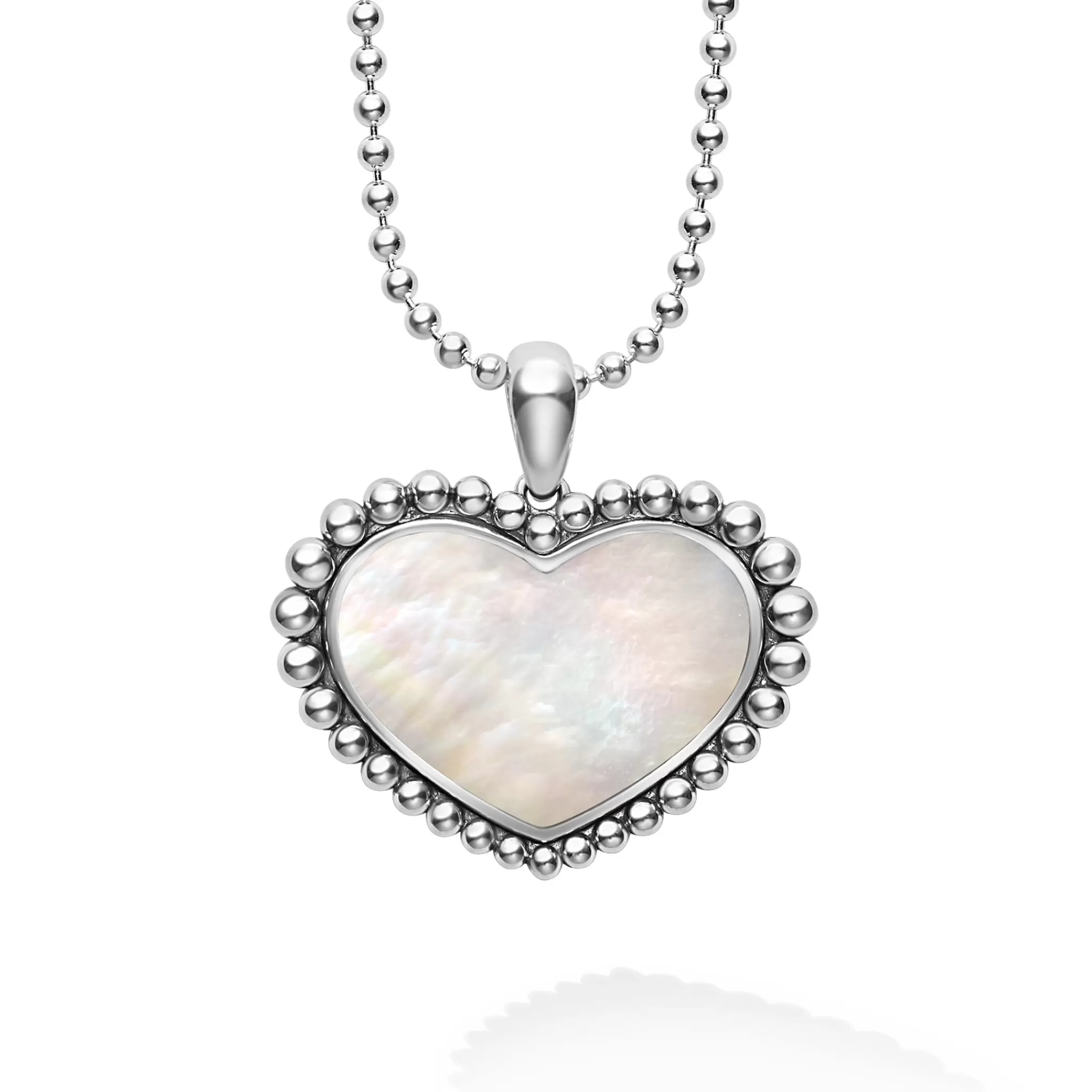 Best Sale LAGOS Large Mother of Pearl Heart Pendant Necklace