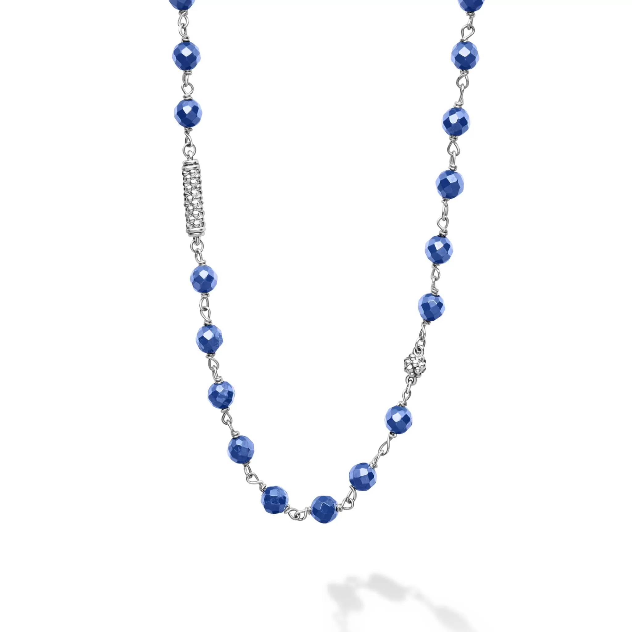 Best Sale LAGOS Long Ultramarine Ceramic Beaded Necklace