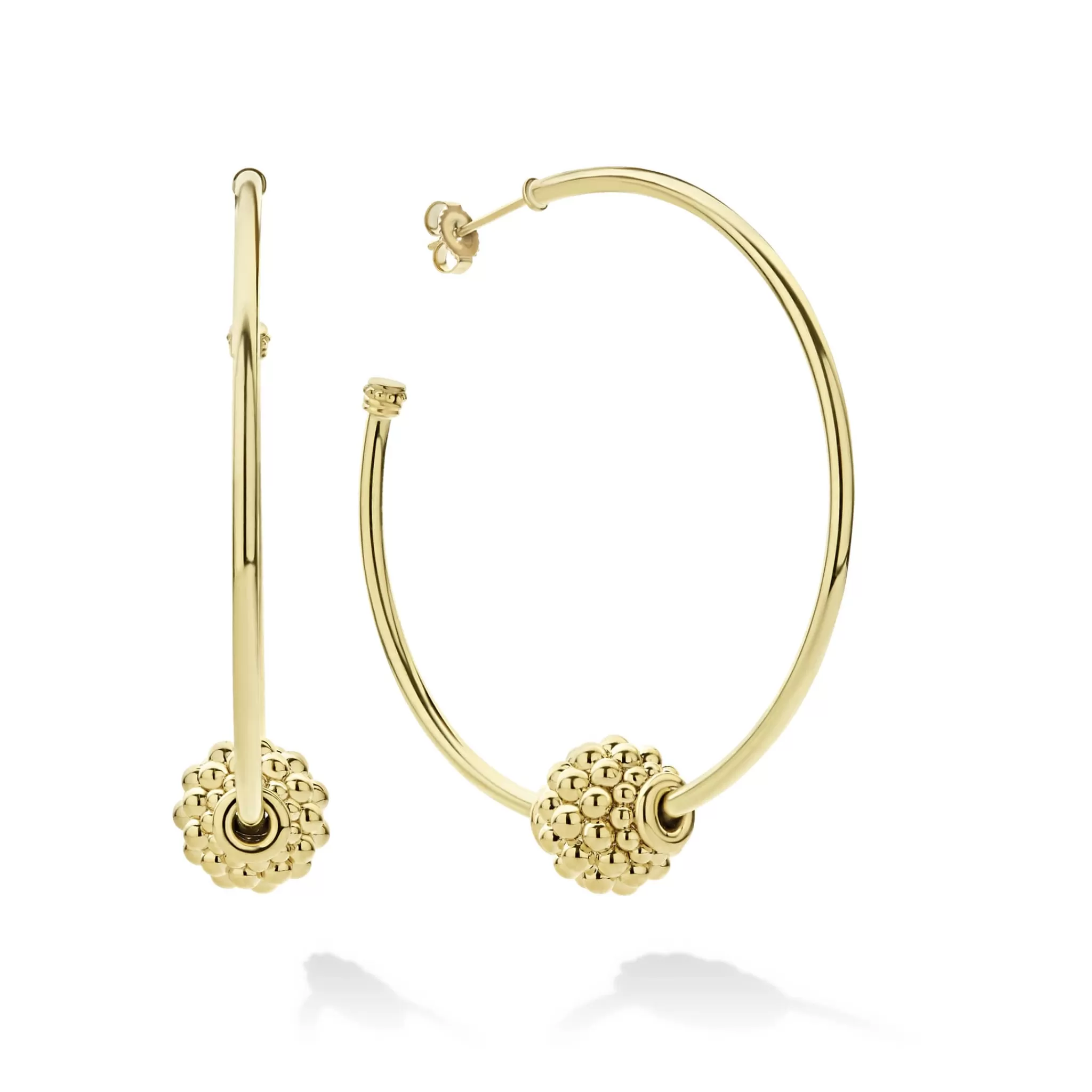 Best Sale LAGOS Medium 18K Gold Caviar Ball Hoop Earrings