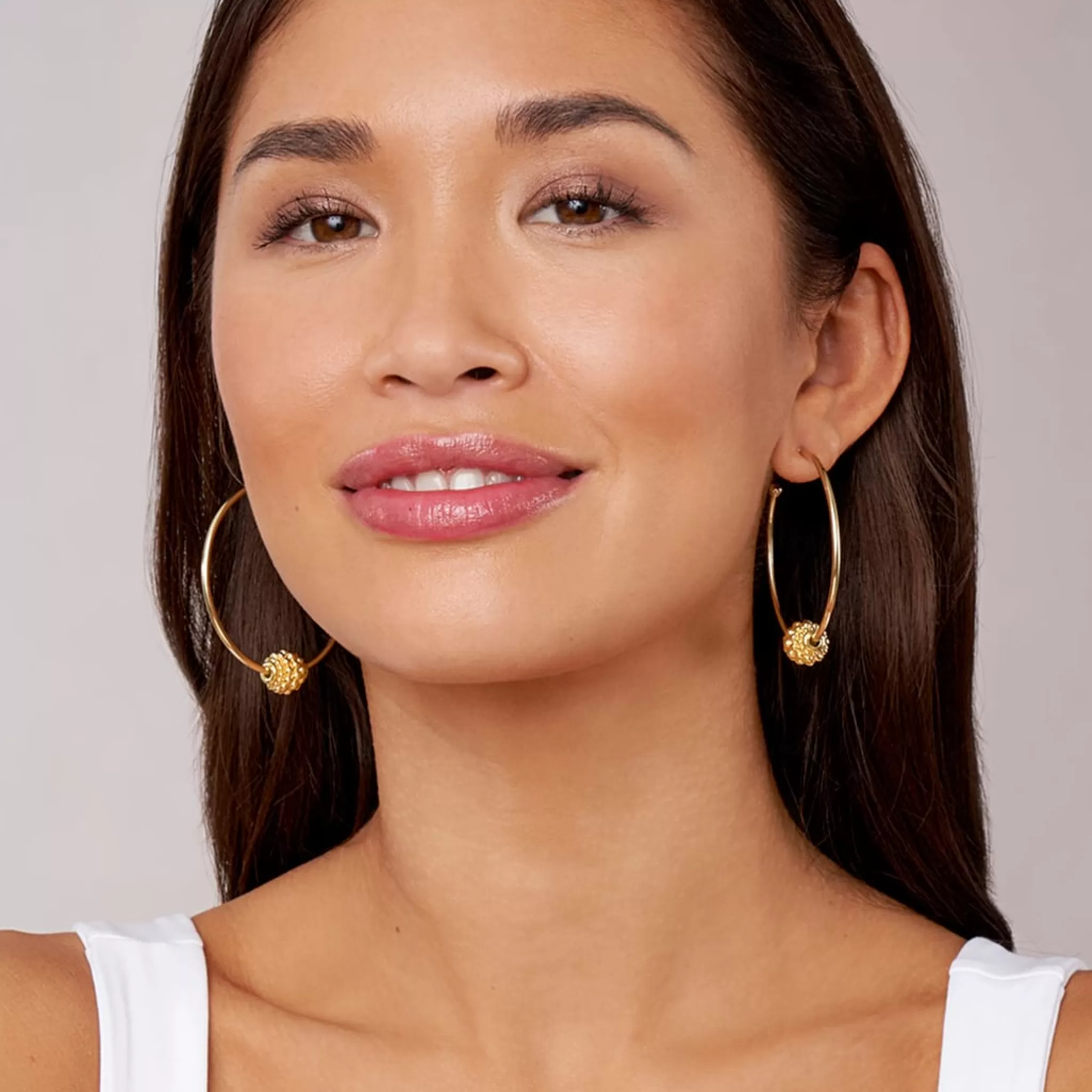 Best Sale LAGOS Medium 18K Gold Caviar Ball Hoop Earrings