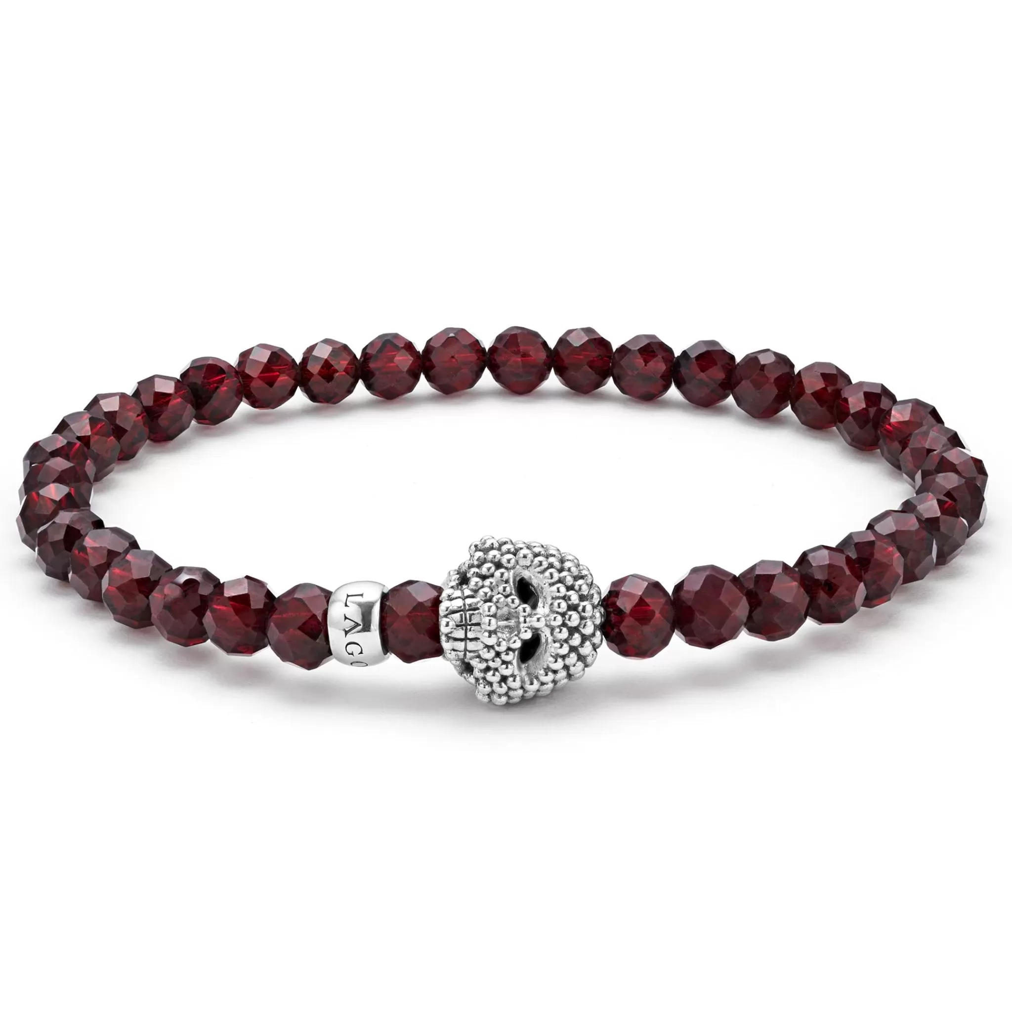 Cheap LAGOS Red Garnet Skull Bracelet