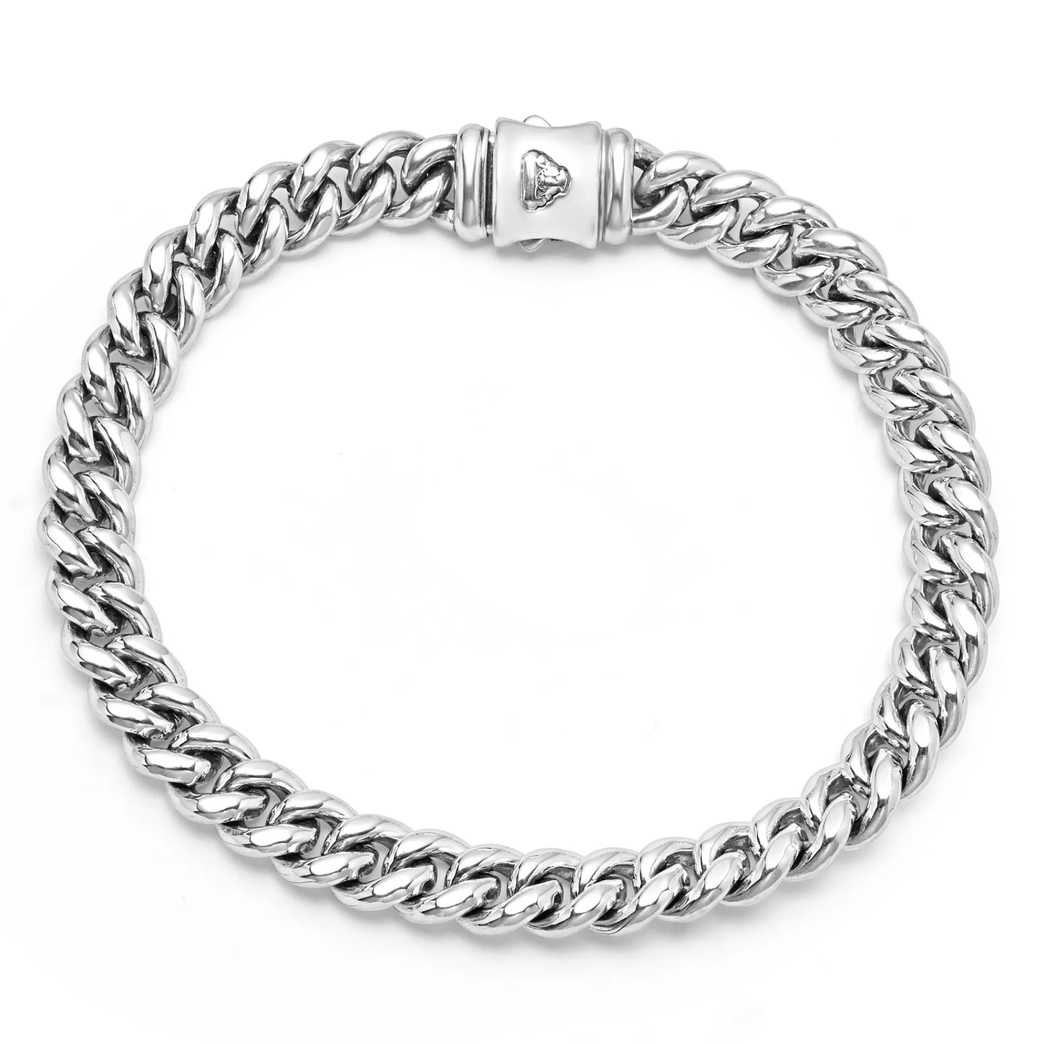 Best LAGOS Silver Curb Chain Bracelet | 8mm