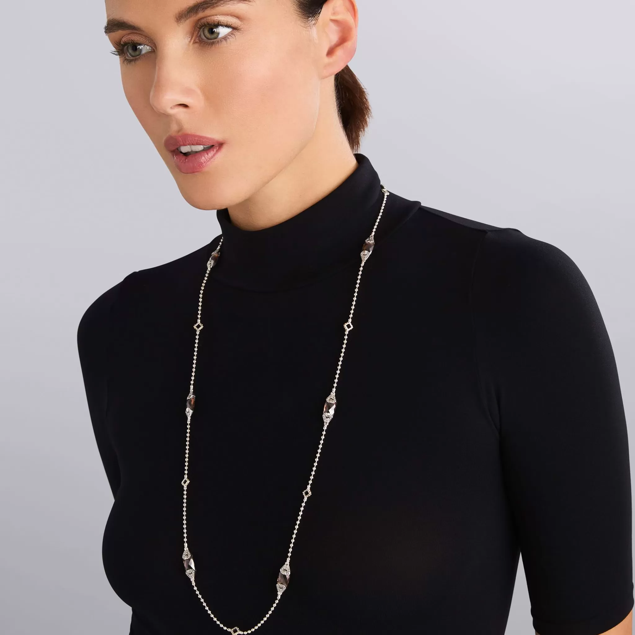 Shop LAGOS Six Station Smokey Quartz Necklace