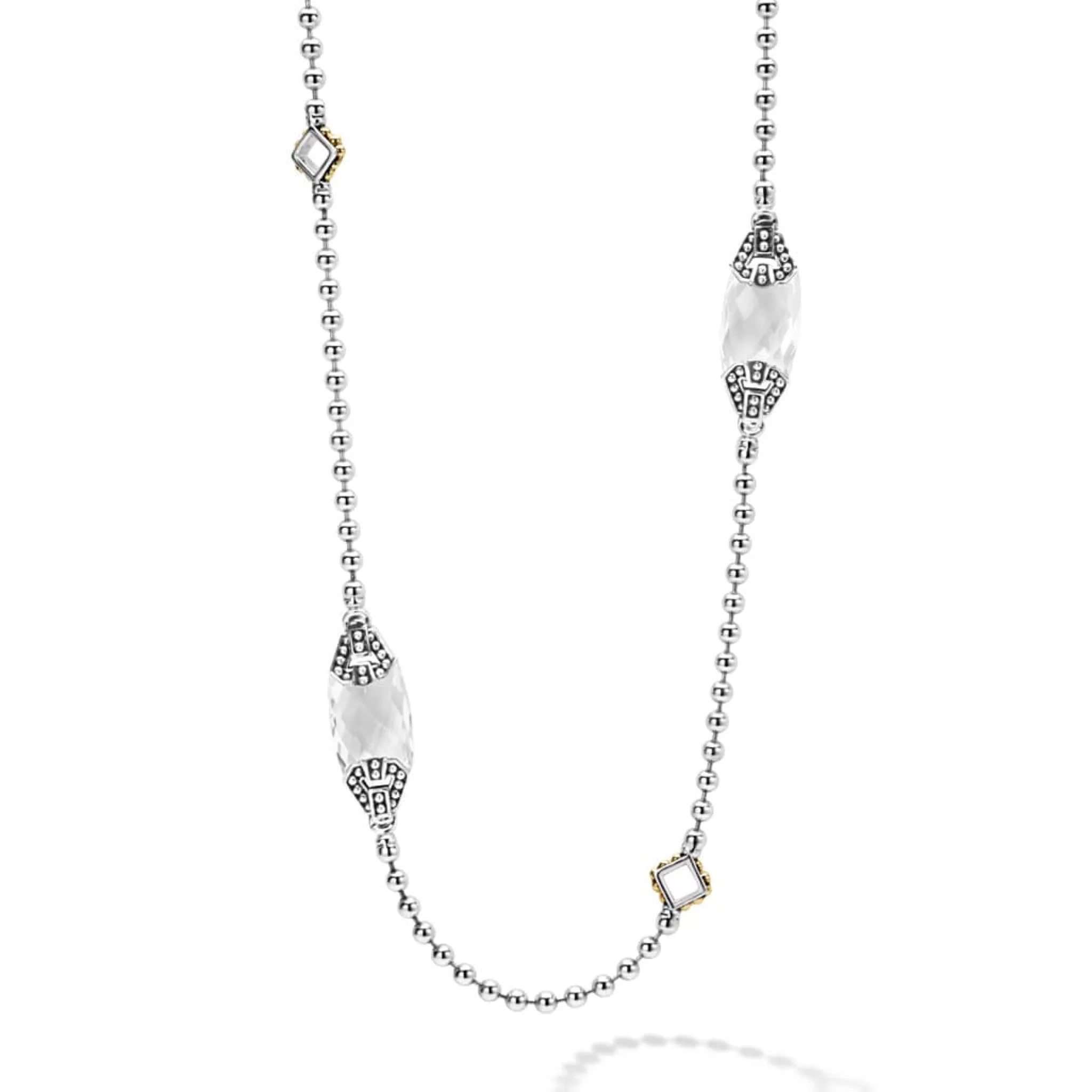 Shop LAGOS Six Station White Topaz Necklace