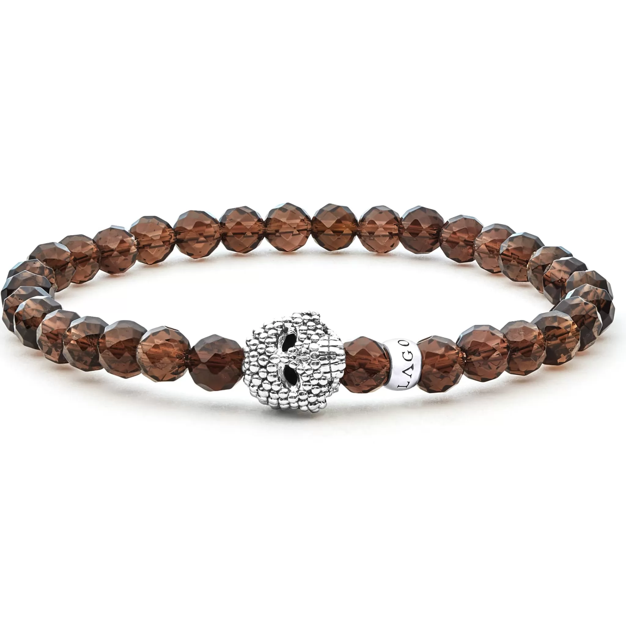 Cheap LAGOS Smokey Quartz Skull Bracelet