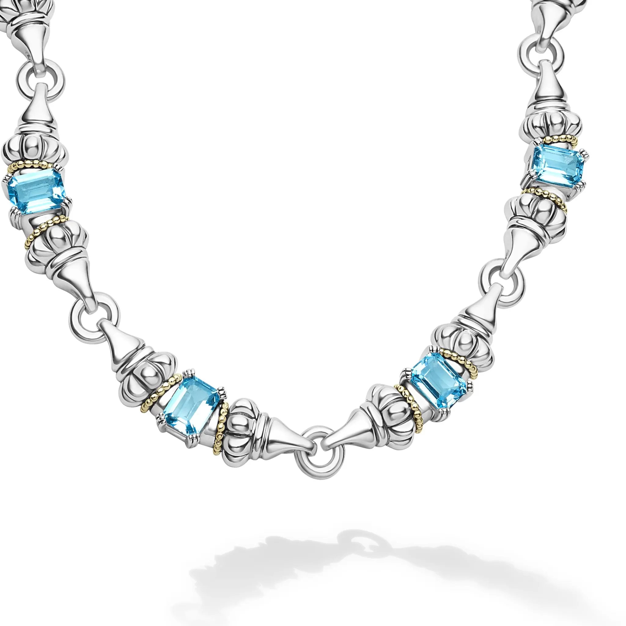 Best LAGOS Swiss Blue Topaz Caviar Necklace