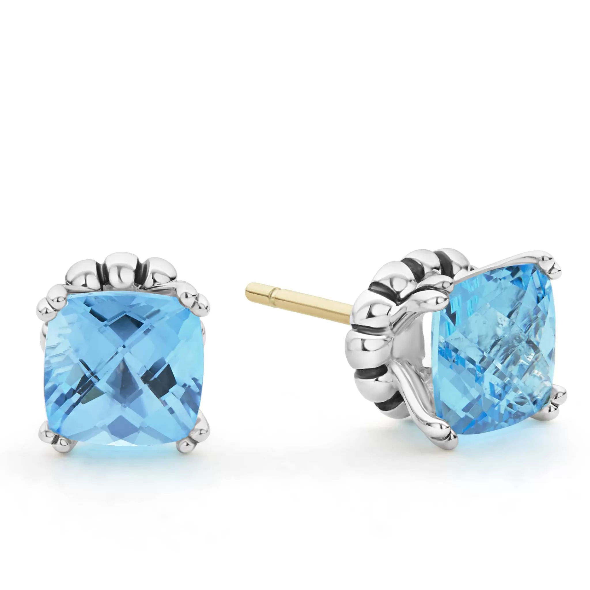 Cheap LAGOS Swiss Blue Topaz Stud Earrings