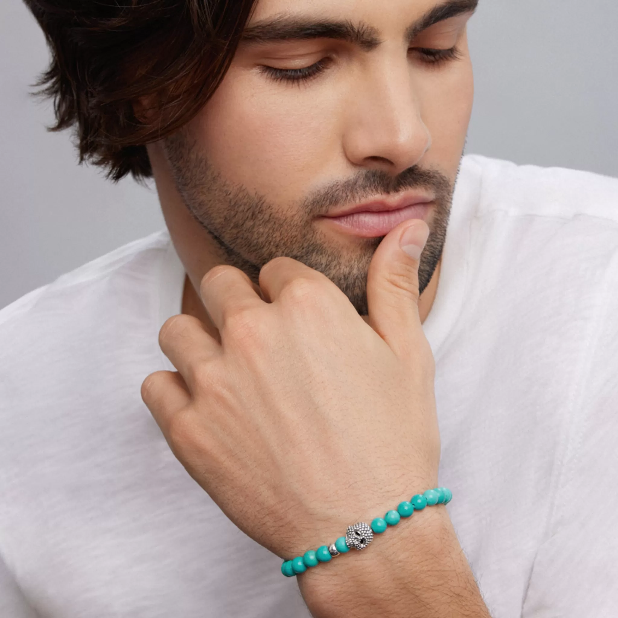 Shop LAGOS Turquoise Skull Bracelet