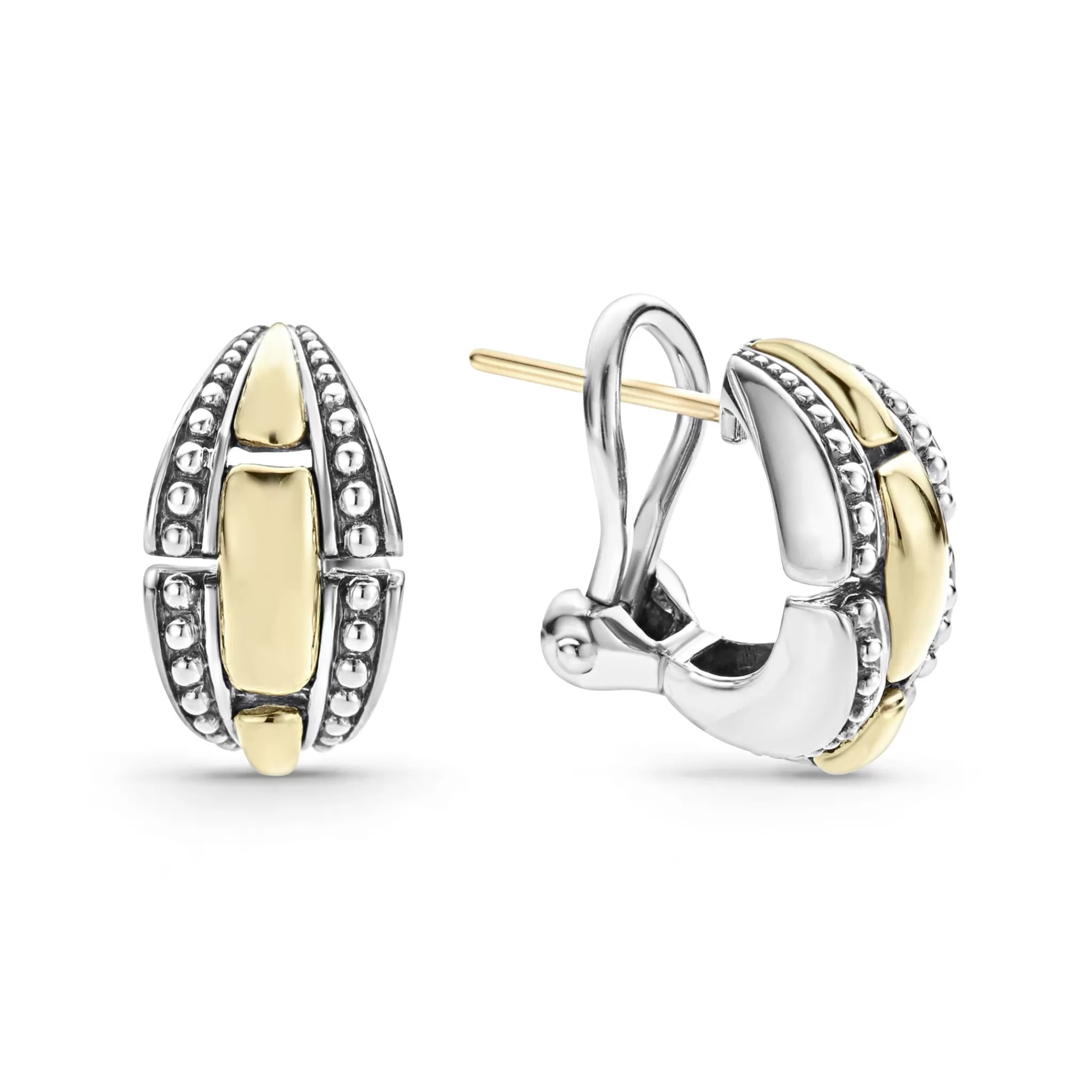 Best LAGOS Two-Tone Caviar Link Earrings