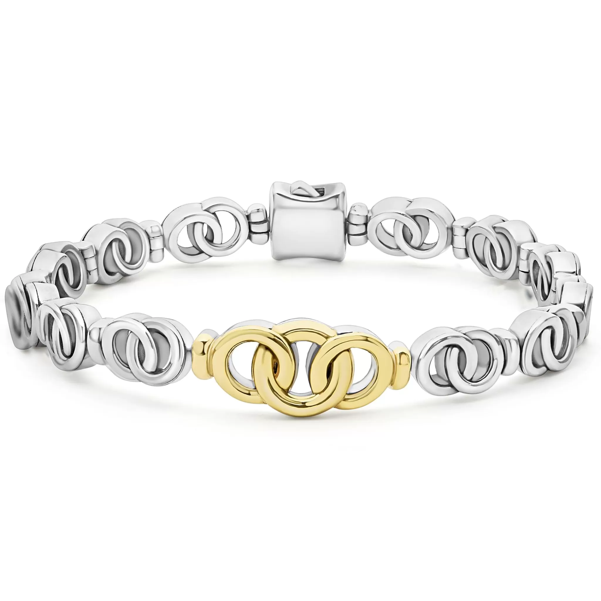 Hot LAGOS Two-Tone Interlocking Bracelet Gift Set