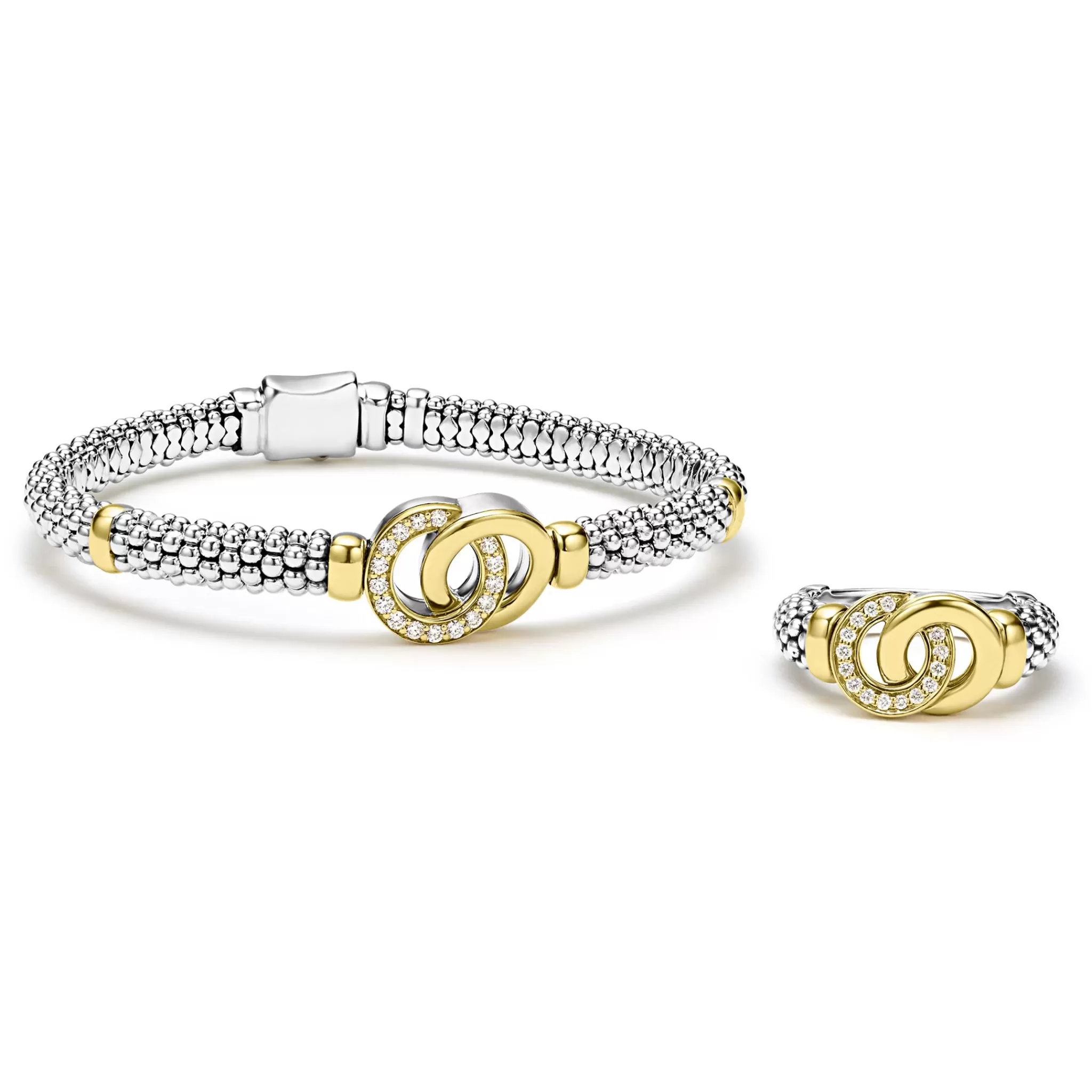 Best LAGOS Two-Tone Interlocking Diamond Gift Set