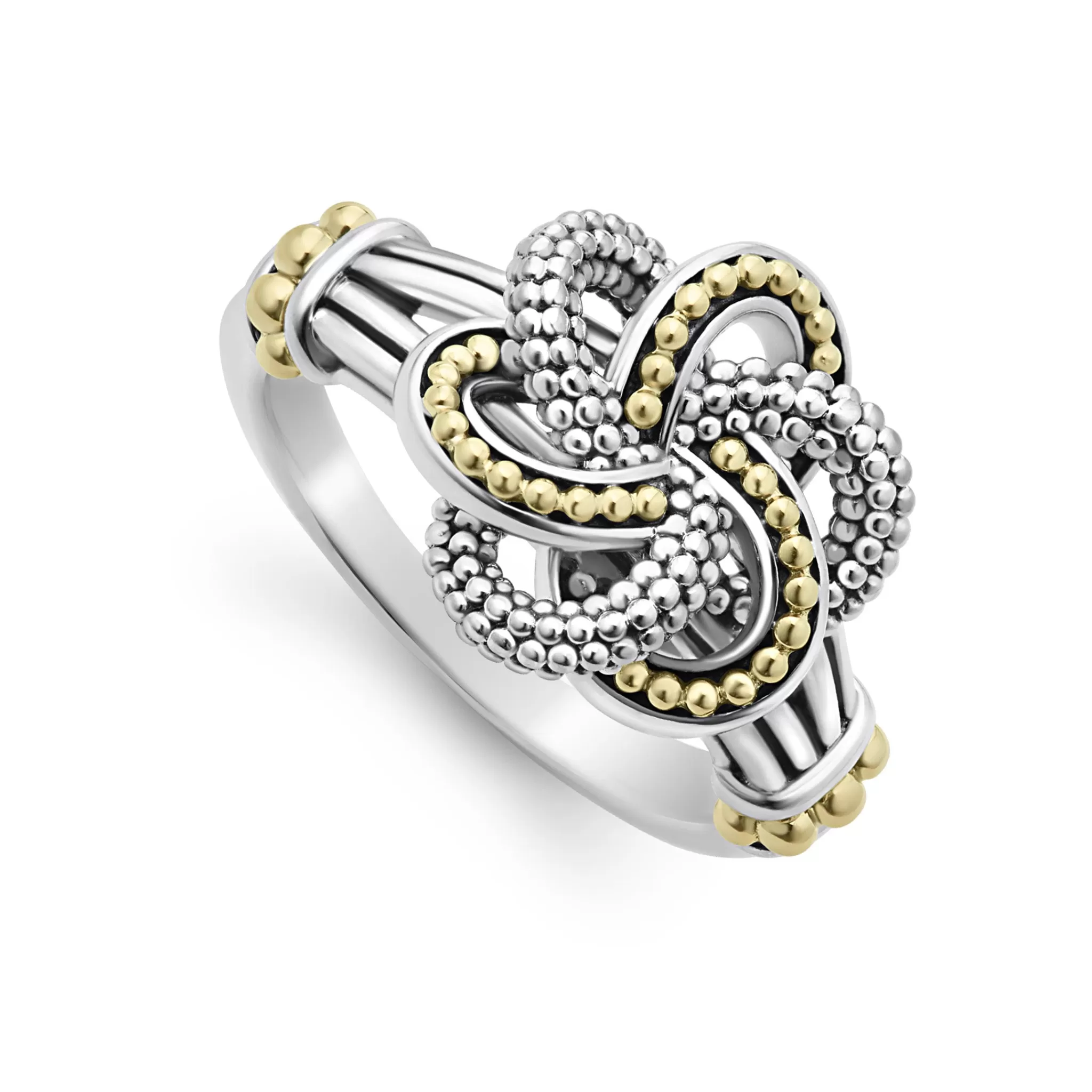 Hot LAGOS Two-Tone Love Knot Ring