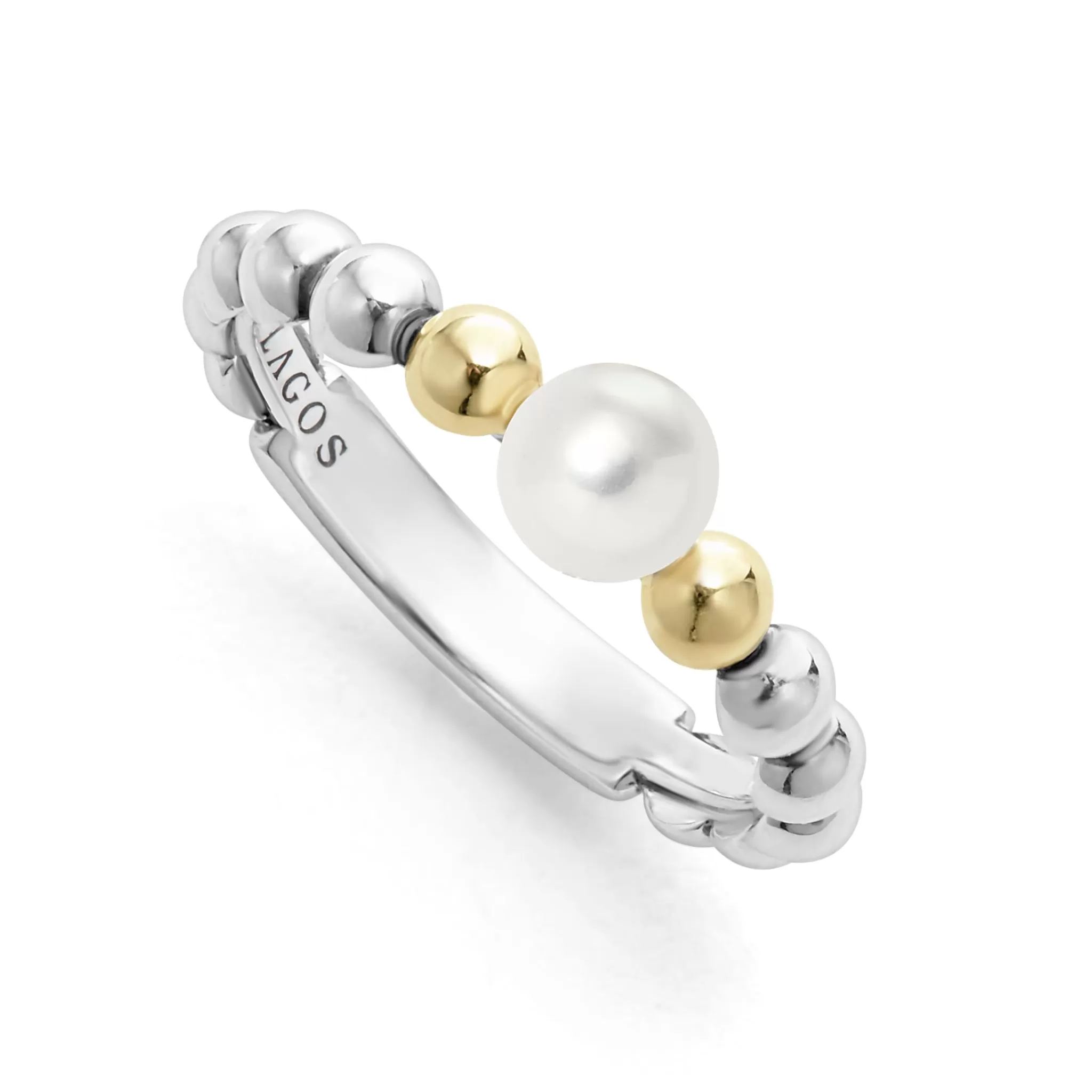 Best Sale LAGOS Two-Tone Pearl Ring