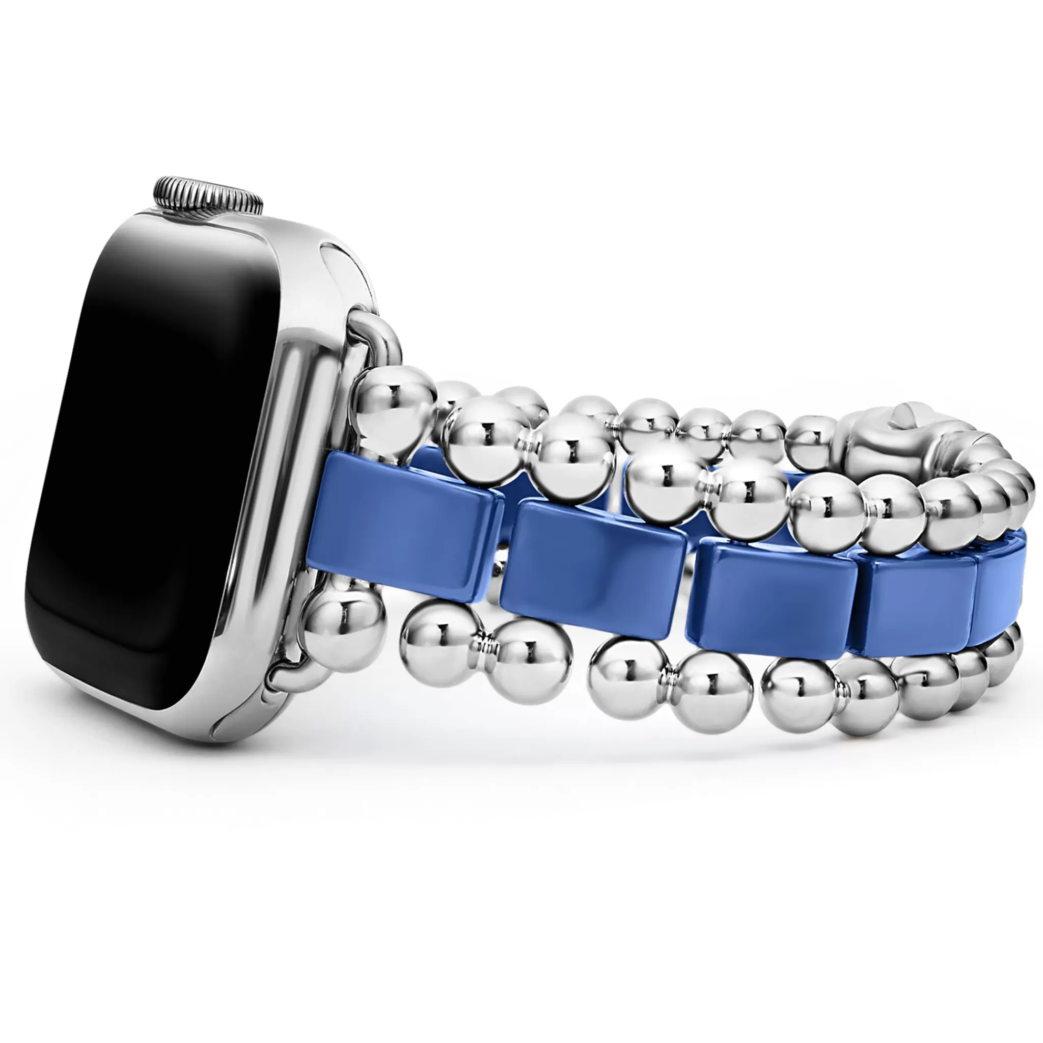 Shop LAGOS Ultramarine Ceramic and Stainless Steel Watch Bracelet-38-45mm