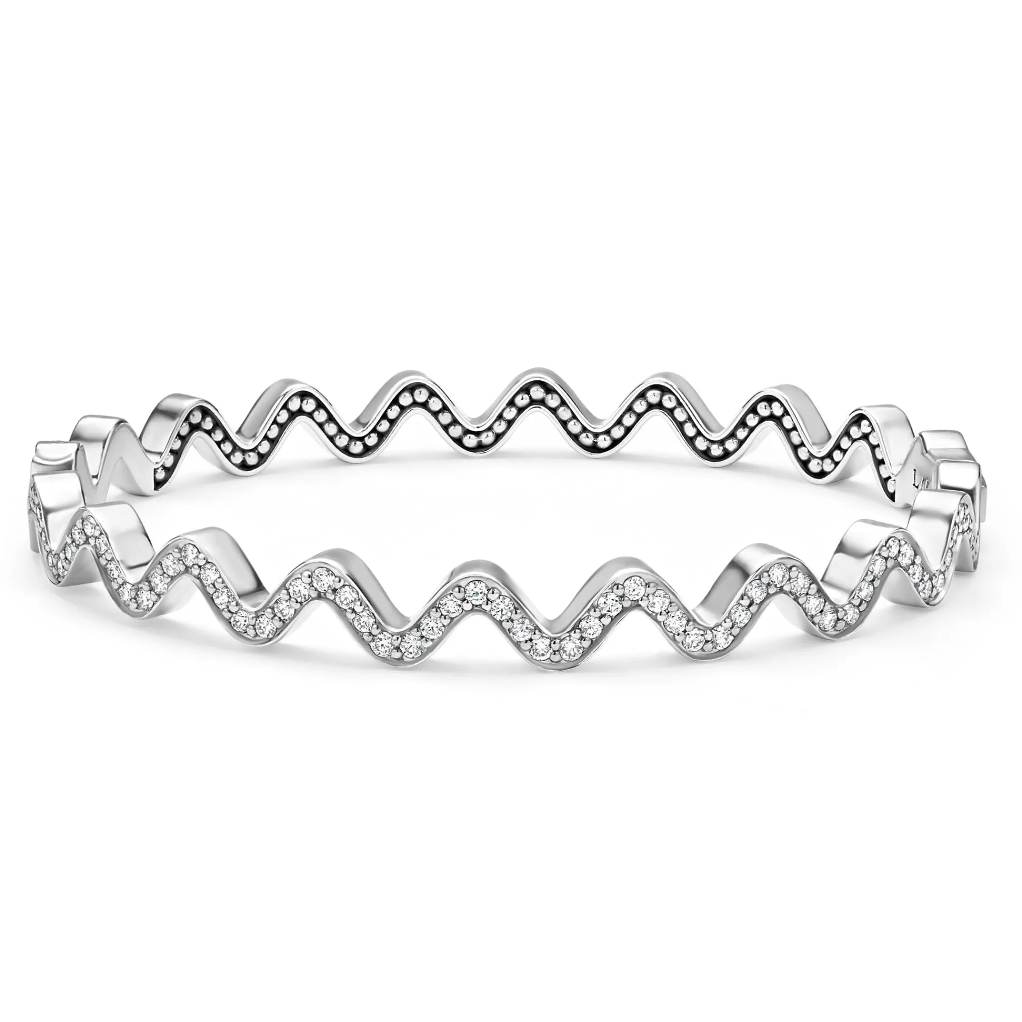 Store LAGOS Wave Diamond Bangle Bracelet