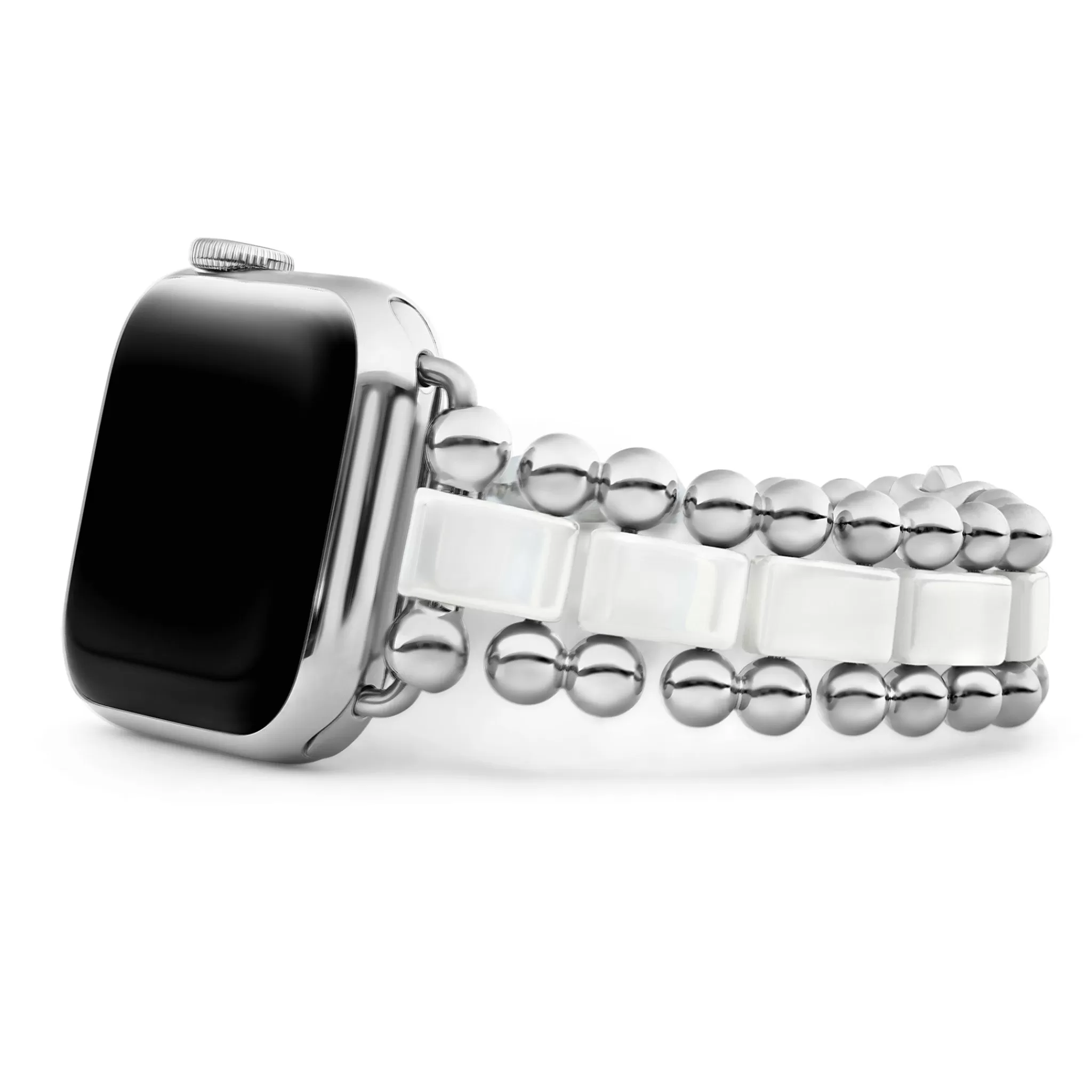 Cheap LAGOS White Ceramic and Stainless Steel Watch Bracelet-38-45mm